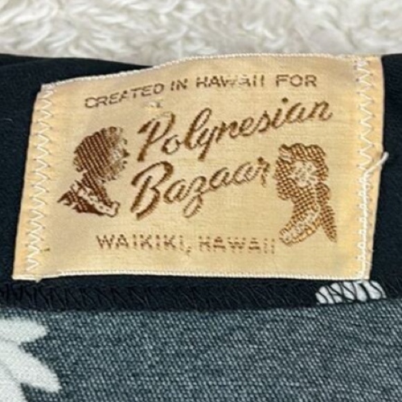 ❤️ Vintage 70s Polynesian Bazaar Chrysanthemum Print Hawaiian Maxi Dress, Small - Picture 5 of 7